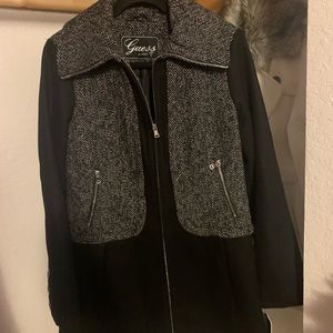 Beautiful GUESS wool dress coat.  Brand new with tags.